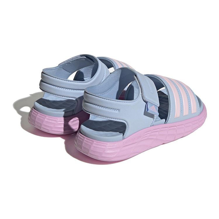 Adidas Duramo Sandals Slides Non-Slip Durable Kids Sandals Kids Sandals Blue Pink HP5834