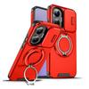 KEYSION Чехол-подставка с кольцом 360° для телефона Xiaomi POCO F7 со сдвижной защитой камеры, магнитная противоударная накладка для Redmi Turbo 4 Pro