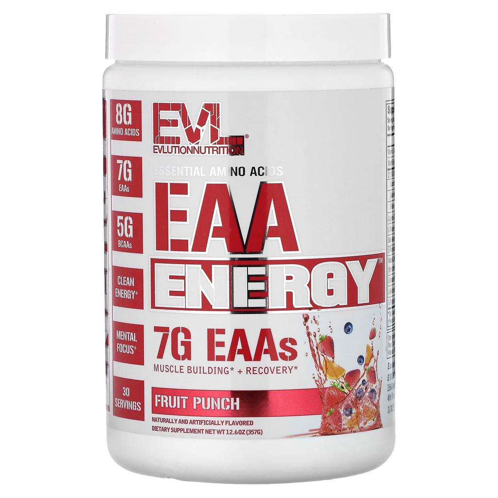 Essential Amino Acids, Eaa Energy, Fruit Punch Flavor, 357G (12.6Oz)