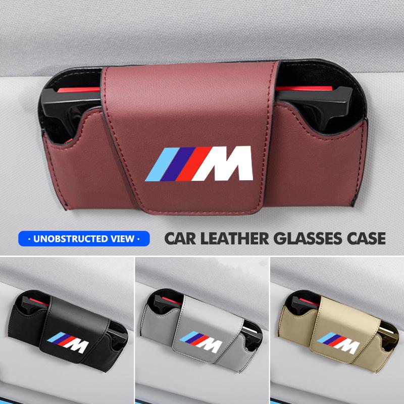 For BMW Car Visor Sunglasses Car Glasses Case Glasses Holder Clip Box Key Case Accessories E93 F10 F20 F30 F40 F15 F25 F26 F31 DC3