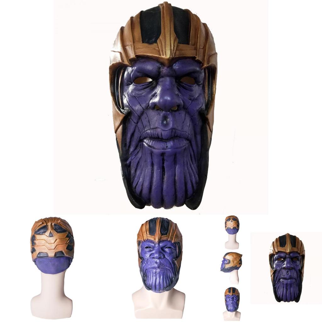 Marvel Avengers Thanos Latex Mask For Halloween Costume Cosplay Kids Adults
