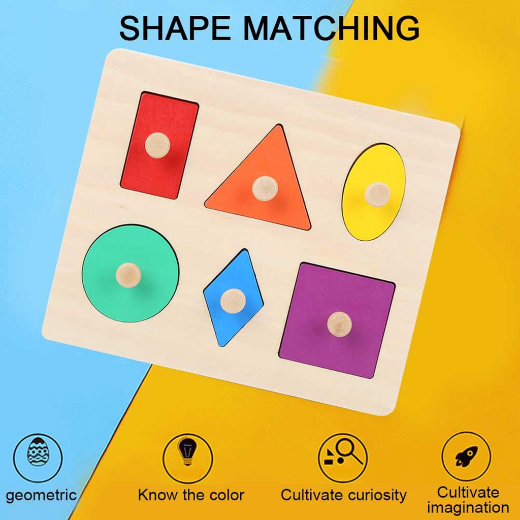Геометрическая форма Сопоставление Детские Деревянные Обучающие Образовательные Игрушки Дошкольного Образования Доска Геометрической Формы