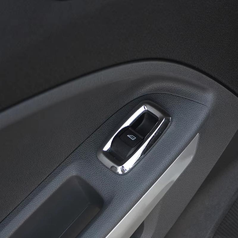 Car Window Lift Switch Decoration Box Panel Cover Sticker Trim Accessories for Ford Ecosport New Fiesta MK7