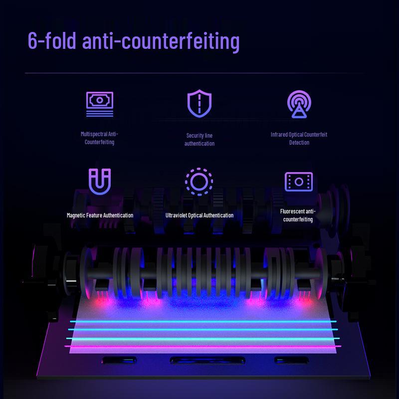 Счетчик банкнот Deli 33316S с детектором подделок класса B и национальной гарантией