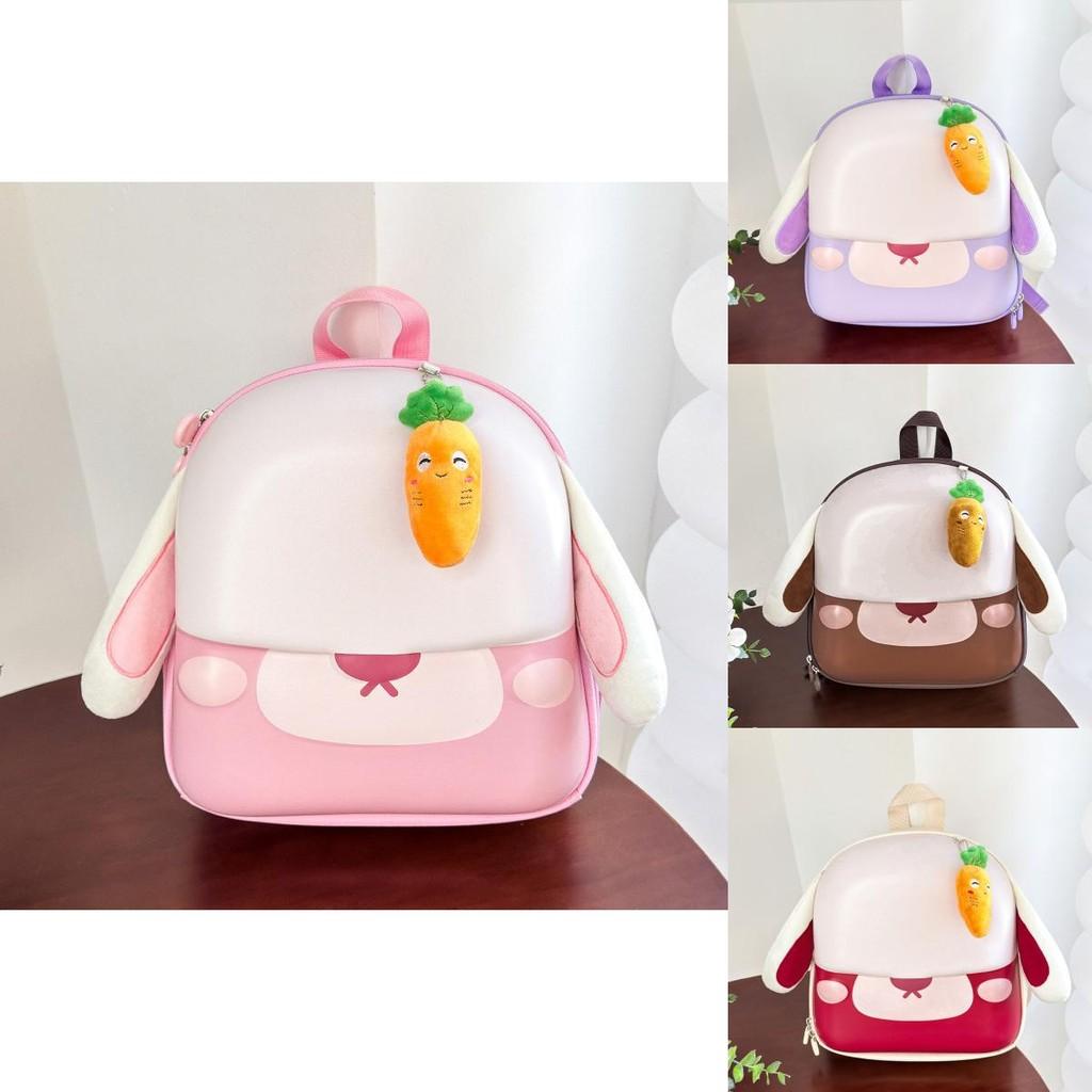 Adorable Cartoon Bunny Kids Backpack Lightweight Oxford Cloth For Boys Girls And