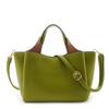 Двухцветная сумка с ручкой ARNO LABEL A402654 зеленая [FIRANO] женская