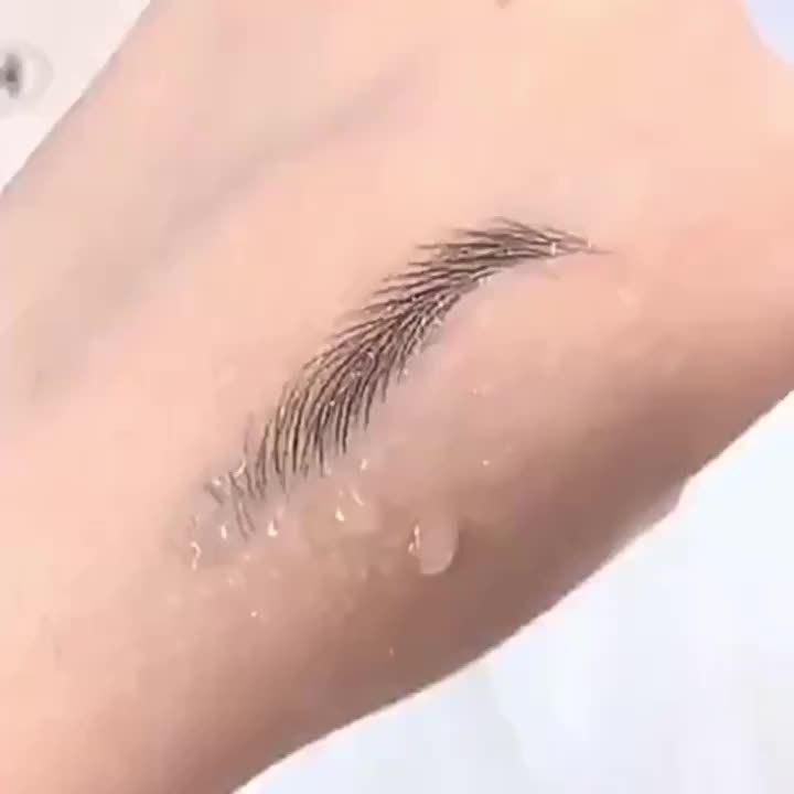 Стойкий водостойкий ультратонкий карандаш для бровей без макияжа - щеточка для бровей с имитацией волос, водостойкий и не вызывающий головокружения, подходит для женщин с любым типом кожи