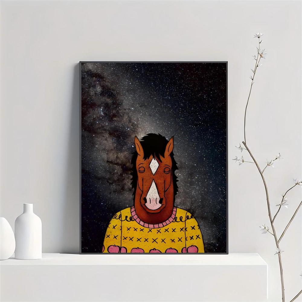 1 шт. Забавный постер B-BoJack Horseman HD постеры для дома, комнаты, бара, кафе, декора, художественная настенная живопись, картина