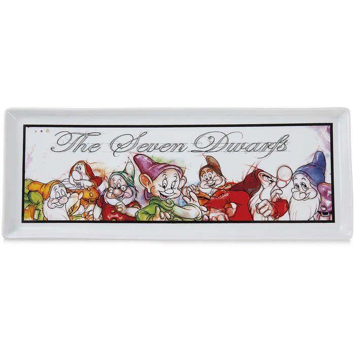Plateau - forma italia - 133005 - porcelaine - 26 x 10 cm - 7 nains disney