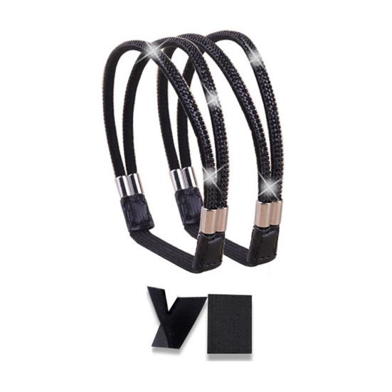 2 шт. эластичные ремешки для обуви на высоком каблуке, нерасстегивающиеся ремешки, съемные ремни для обуви со стразами для сандалий, свободные туфли без застежек, аксессуары для самостоятельного изготовления