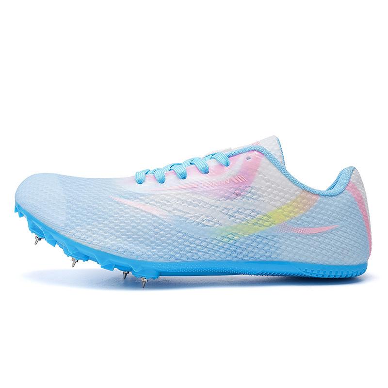 Высококачественные мужские кроссовки для легкой атлетики, противоскользящие, мужские спортивные кроссовки с шипами для трека, уличные соревновательные шиповки для бега