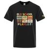 Cassette Tape Music 80s Retro Old School Playlist High Quality Understated Luxury Clothing Slim Fit Unisexs Casual Tshirt