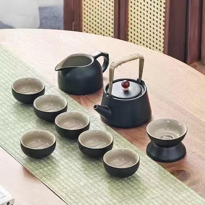 Chinese Black Pottery Kung Fu Tea Set
