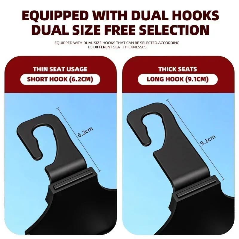 JUJUM1 Multifunctional Hook for Car Seat Back 3 in 1 Headrest For Mercedes Benz B/C/E/S Class A Class C200L GLC GLE CLA Accessories
