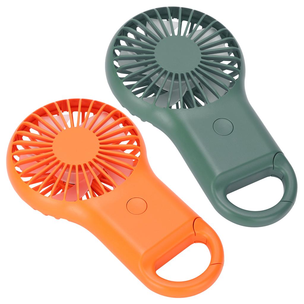 Портативный портативный вентилятор с зарядкой через USB, 3 скорости, регулируемый, мини-модный вентилятор с карабином