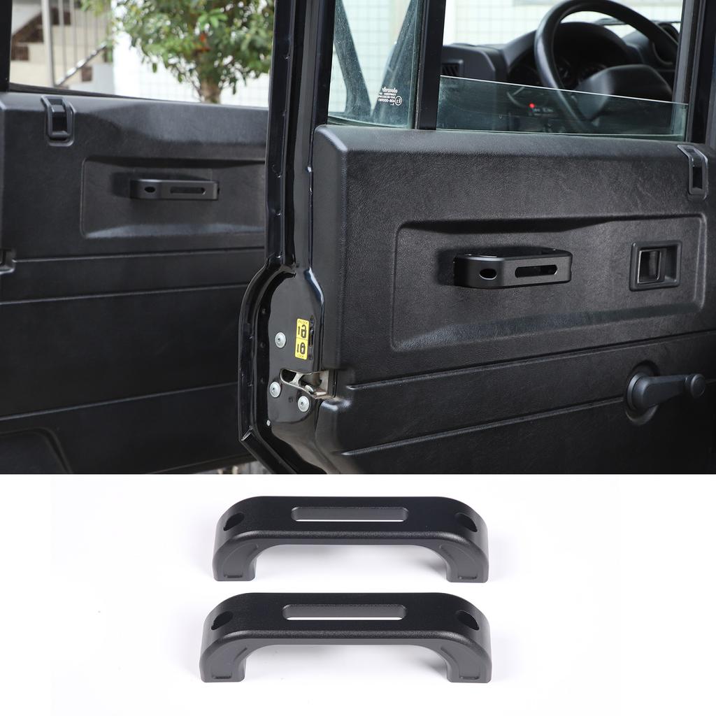 For Land Rover Defender 90 110 130 2014-2018 Aluminum Alloy Black Car Door Handle Trim Interior Car Accessories