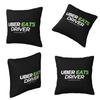 Uber Eats Driver Logo Food Delivery Driver Square Pillowcase Cushion Cover Pillow Case Throw Pillow Cover for Home Bedroom Car