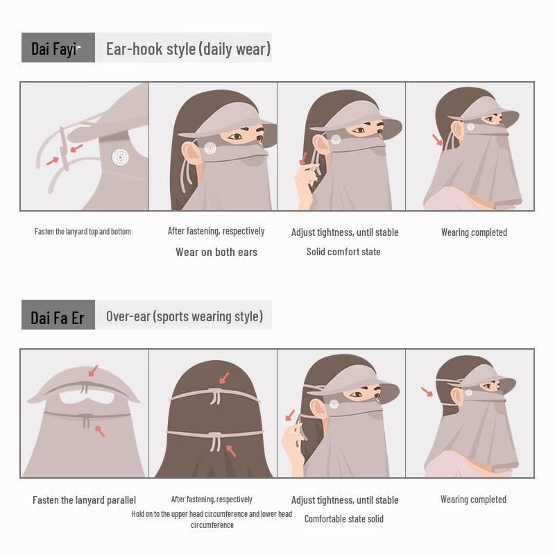 XIN SHENG XIANG Летняя маска для лица и шеи с защитой от УФ-лучей