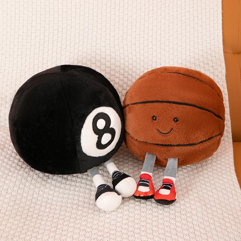 Toys Basketball Plush Cartoon Spherical Shape Motion Fill Doll Pillow Accompany