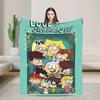 LLoud Houses Family Cartoon Flannel Throw Blanket for Couch Sofa Bed  Softized Quality Picnic Blanket
