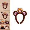 Red Panda Soft Plush Headband With Decorative Hair Accessory For Playroom