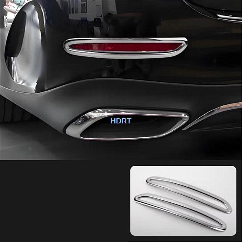 Car Style Rear Fog Light Trim Lamp Cover Protector Decoration Accessories Exterior Sticker For Mercedes-Benz E Class W214 2024 +