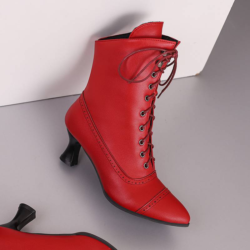 Krazing Pot Полиуретановые осенне-зимние туфли 47 размера 48 Ботинки Челси с острым носком на шнуровке сохраняющие тепло ботильоны