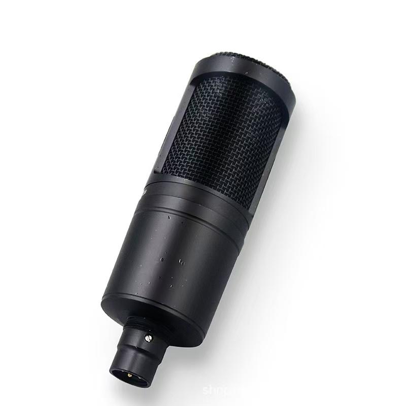 2026 Новый Люксовый Audio Technica AT2020 Проводной Кардиоидный Конденсаторный Микрофон Профессиональная Прямая Запись Вокала Про Студия караоке микрофон