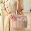 Large Capacity Transparent Mesh Cosmetic Bag Square Storage Toiletry Bag Cosmetic Cases  Ladies
