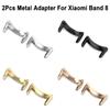 2Pcs Accessories Watchband Link Attachment Connector Strap Adapter Wristband Metal