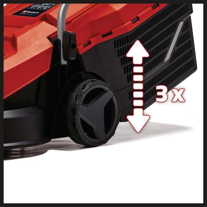 Einhell Tondeuse à gazon électrique GC-EM 1000/32 (1000 W, 300m², largeur de coupe 32 cm, bac collecteur 30L)