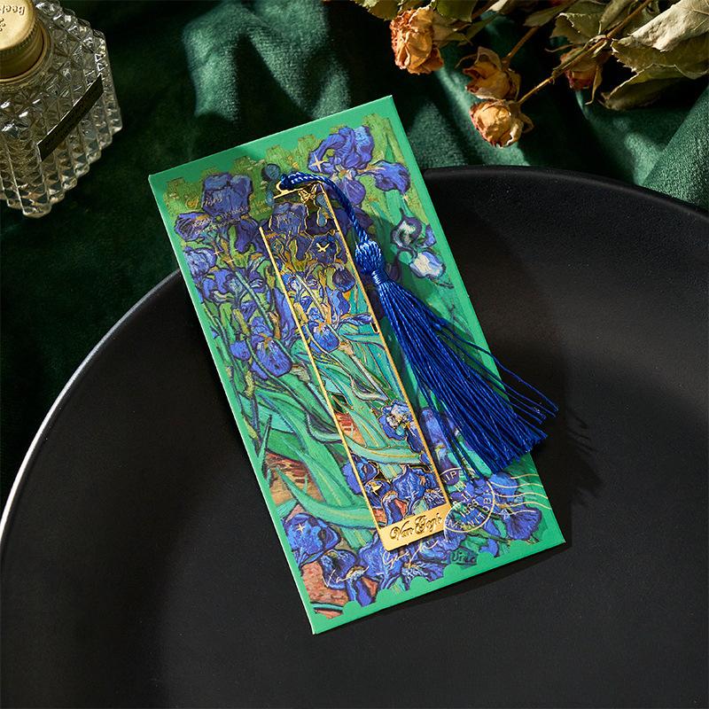 Ретро Классическая Европейская Закладка для Книги Винтажная Картина Маслом Серия Металлическая Полая Закладка Для Студентов Креативный Дизайн Подарок Учителю