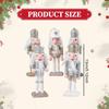 5 Pieces 13cm Christmas Nutcracker Ornaments Photo Props Collectibles Figures