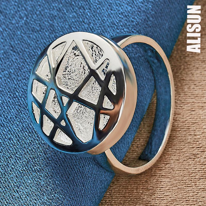 Круглое переплетенное кольцо из стерлингового серебра 925 пробы, модные свадебные украшения