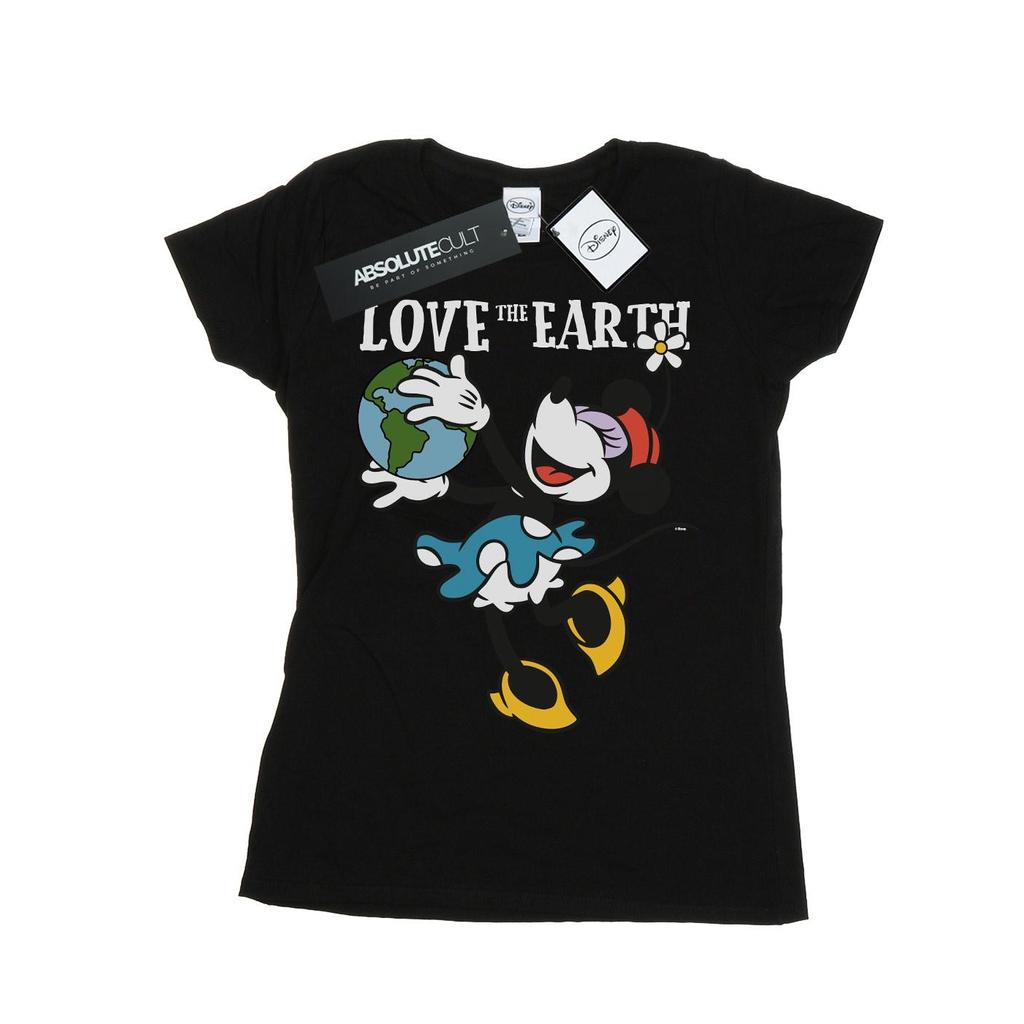 Disney Womens/Ladies Mickey Mouse Love The Earth Cotton T-Shirt