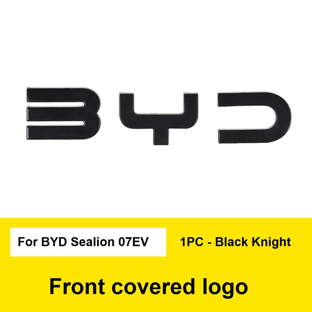 Для BYD Sealion 07 EV Автомобиль Черный Передний Значок Модификация Черный Воин Значок Автомобиля Покрытие Стилями Логотип Задний Логотип