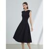 LANGZI French Hepburn Style Vintage Sleeveless Little Black Dress