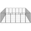 VidaXL Parc pour chien 28panneaux Noir 50x100cm Acier enduit de poudre 3115963