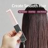 2 in 1 Anti-Static Foldable Hair Comb with Small Makeup Mirror Mini Portable for Travel Cosmetic Touch-ups