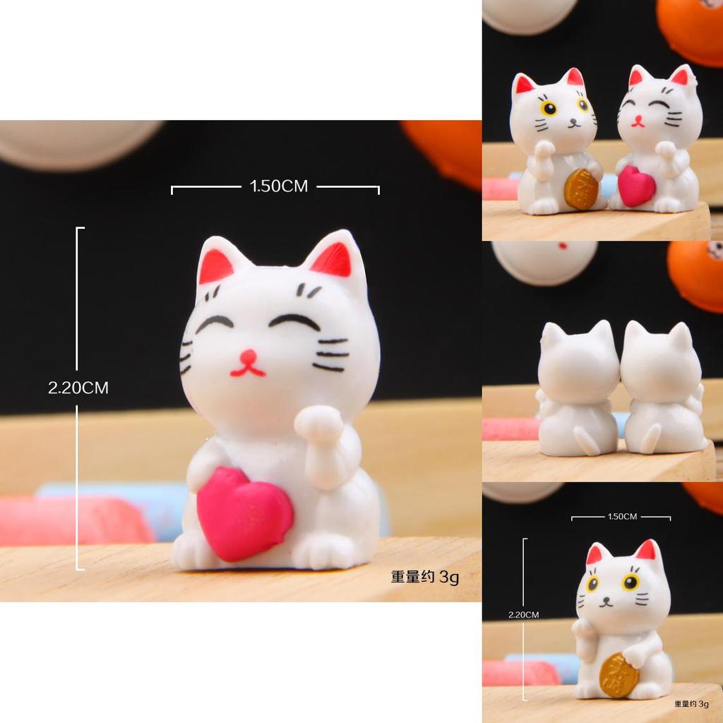 Cat Miniature Bonsai Garden Decor With Pvc Cartoon Style For Home And Gift