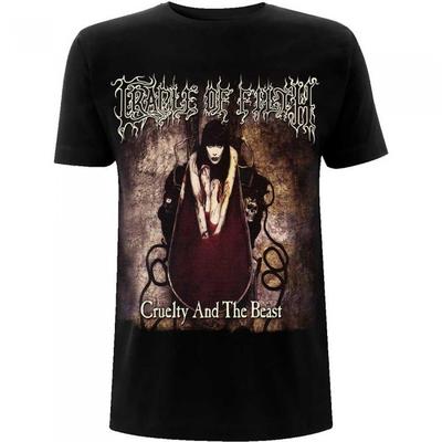 Хлопковая футболка унисекс Cradle Of Filth для взрослых Cruelty & The Beast