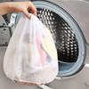 Durable 4 Sizes Nylon Laundry Wash Bag Drawstring Laundry Care Storage Pouch Bag