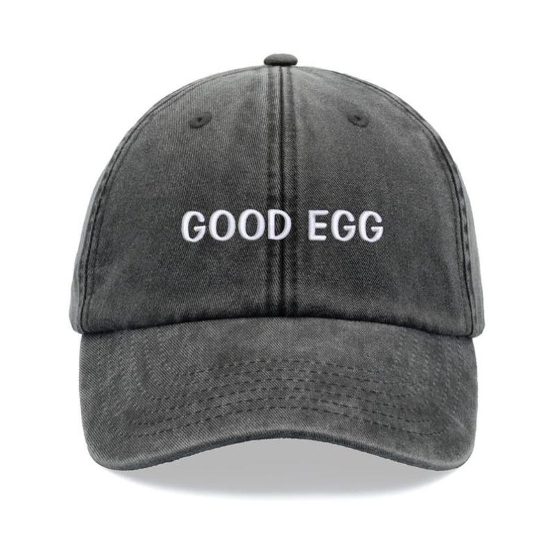 Кепка Good Egg Винтажная Стирка Хлопок Унисекс Папина Кепка Регулируемая Смешная Выцветшая Спортивная Солнце День Отца День Матери Смешная Шутка Мама