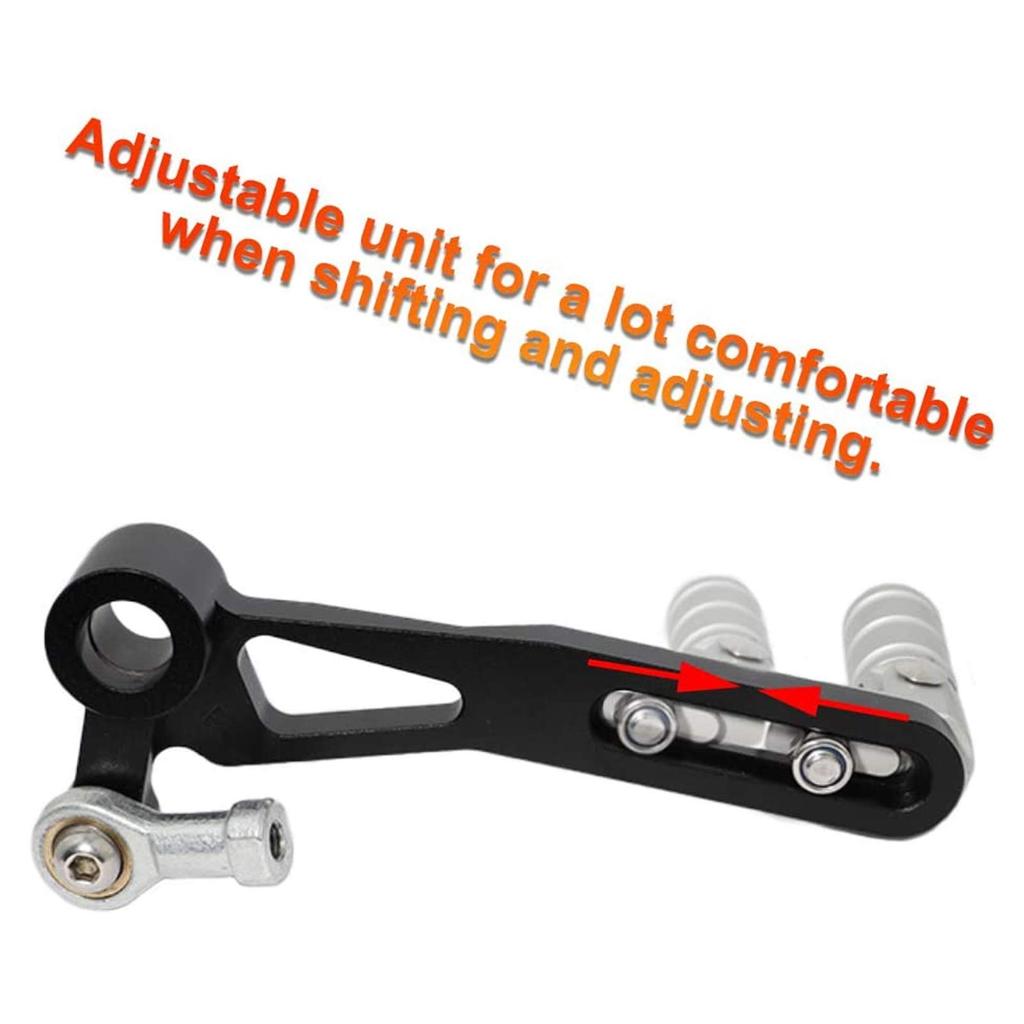 Yctze Motorcycle Shift Lever Installation Kit, Metal Folding Shift Lever with Screw Rod Fit for Yamaha YZF-R25/YZF-R3/MT-25/MT-03