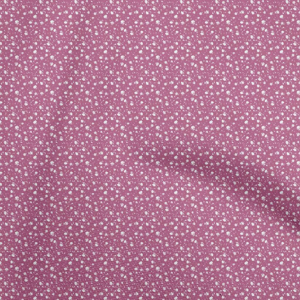 oneOone Cotton Poplin Gray Fabric Floral Fabric For Sewing Printed Craft Fabric By The Yard 42 Inch