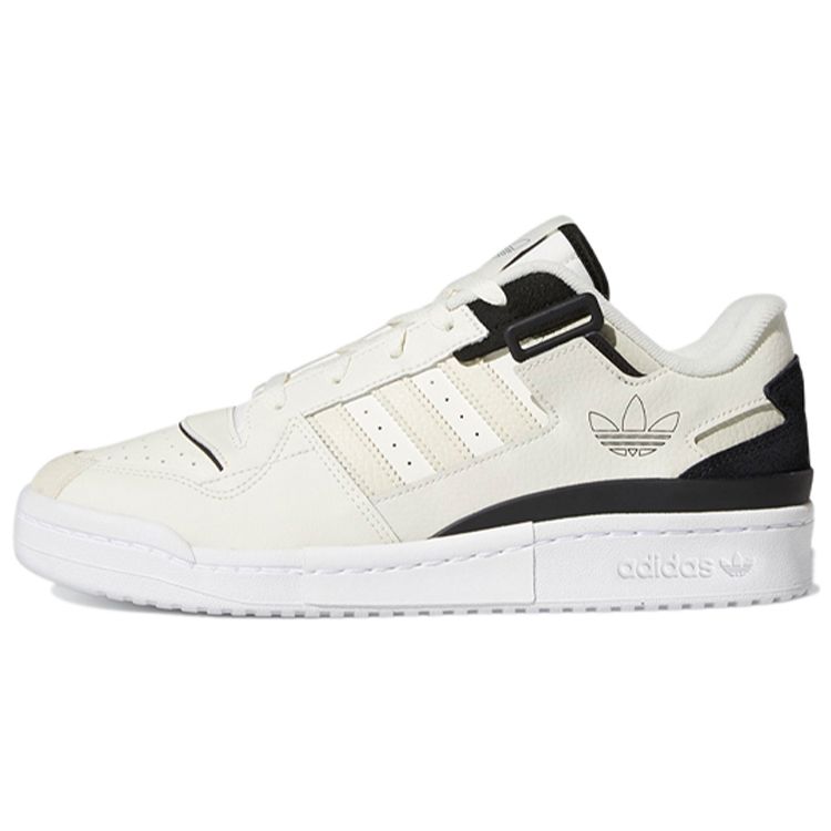 Adidas Forum Exhibit Low Off White Black Unisex Sneakers Core-Black Cream-White H01914