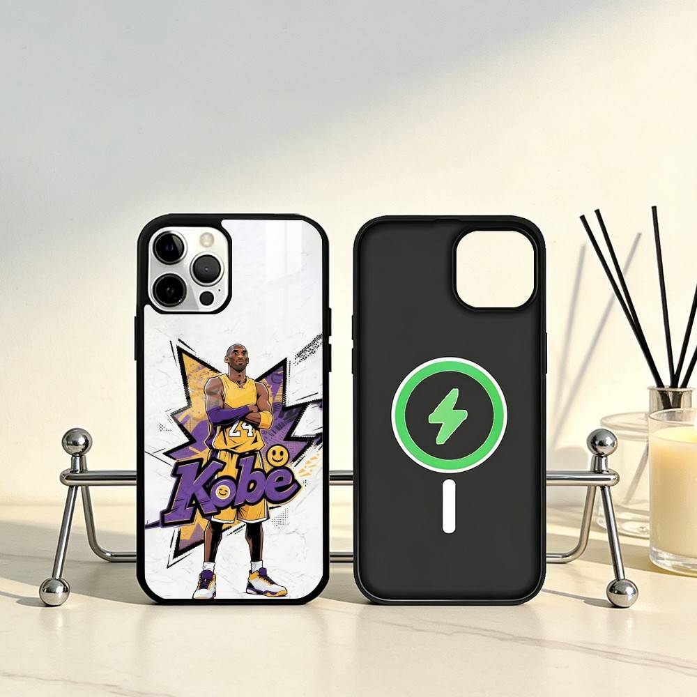 Чехол для телефона K-Kobe B-Bryant 24 для iPhone 17, 16, 15, 14, 13, 12, 11 Plus, Pro Max Магнитный для беспроводной зарядки Magsafe