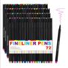 72 Colored Journaling , Fine Line Point Drawing Marker Pens for Writing Journaling Planner