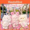 Cherry Blossom Bear Rabbit Cat Plush Keyring For Teen Girls And Collectors