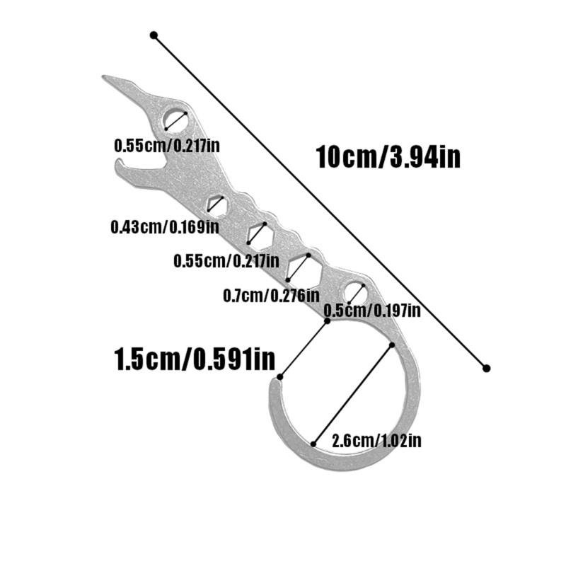 Маленький Лом Гаечный Ключ Портативный Многофункциональный Открывалка для Бутылок Стеклобой Туристический Инструмент для Кемпинга Простой в Использовании